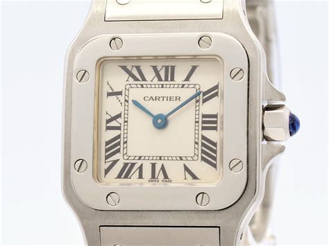 cartier santos 1565 ladies quartz steel|Cartier Santos Galbee Ladies Steel Quartz Watch 1565.